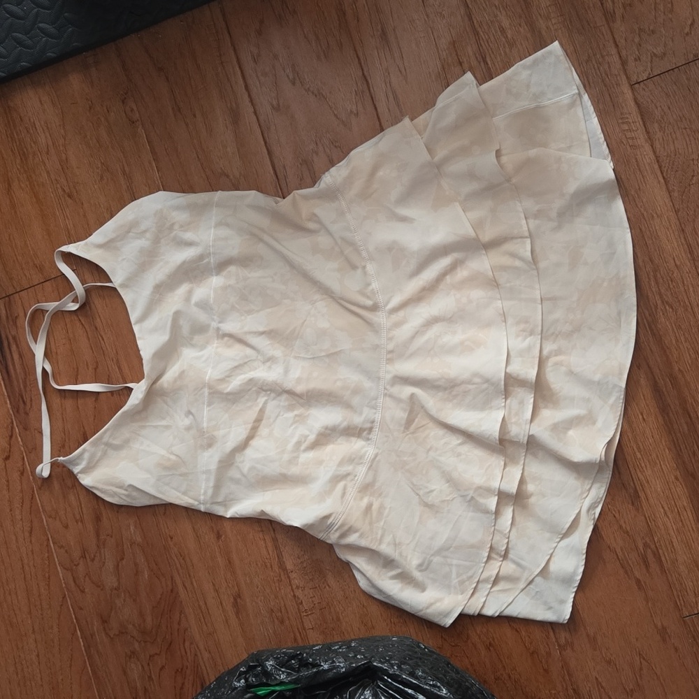 Cream Layered Dress Sz M